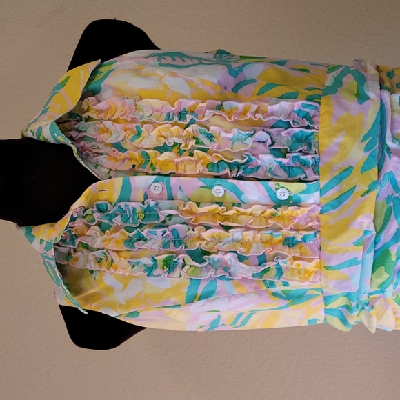 Lilly Pulitzer Pastel Floral Sleeveless Dress Size 8 - Picture 2 of 10